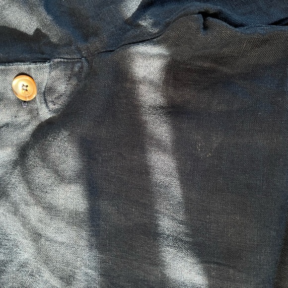 Bug clothing navy linen wide leg high waisted Magda pants - Picture 7 of 8